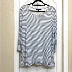 BCBG Lace Back Long Sleeve Shirt